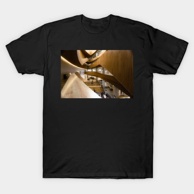 Architecture Calgary,Alberta Public Library T-Shirt by Robtography